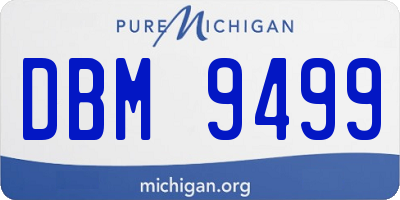 MI license plate DBM9499