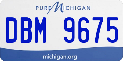 MI license plate DBM9675