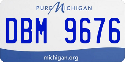 MI license plate DBM9676