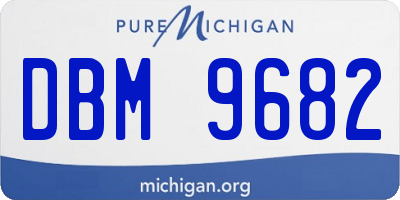 MI license plate DBM9682