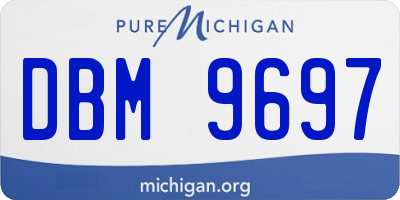 MI license plate DBM9697