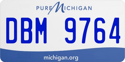 MI license plate DBM9764