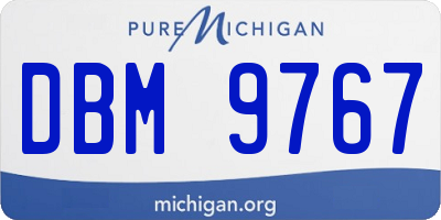 MI license plate DBM9767