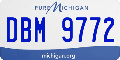 MI license plate DBM9772