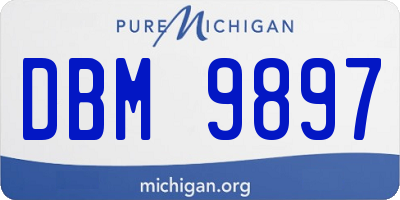 MI license plate DBM9897