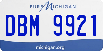 MI license plate DBM9921