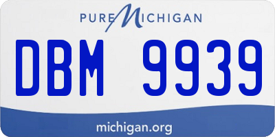 MI license plate DBM9939