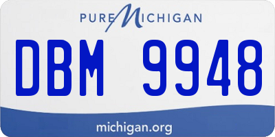 MI license plate DBM9948