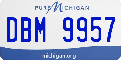 MI license plate DBM9957