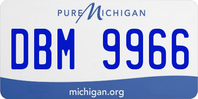 MI license plate DBM9966