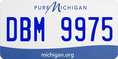 MI license plate DBM9975