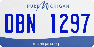 MI license plate DBN1297