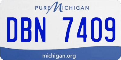 MI license plate DBN7409