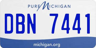 MI license plate DBN7441