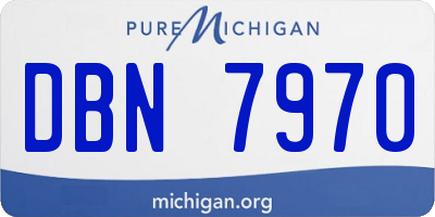 MI license plate DBN7970