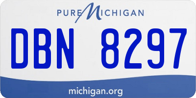 MI license plate DBN8297