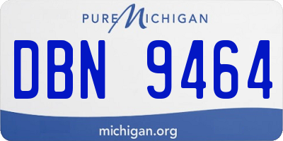 MI license plate DBN9464