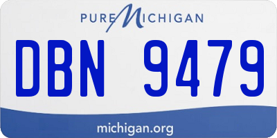 MI license plate DBN9479