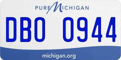 MI license plate DBO0944