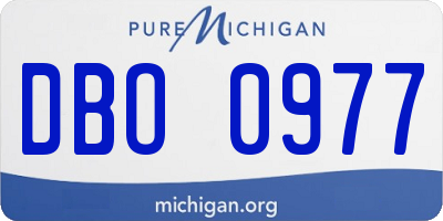 MI license plate DBO0977