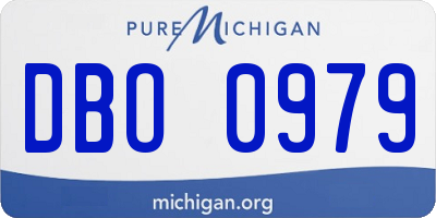 MI license plate DBO0979