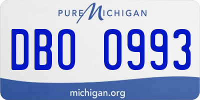MI license plate DBO0993