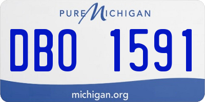 MI license plate DBO1591