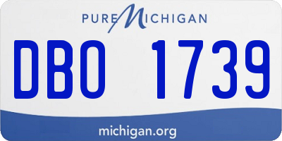 MI license plate DBO1739
