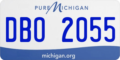 MI license plate DBO2055