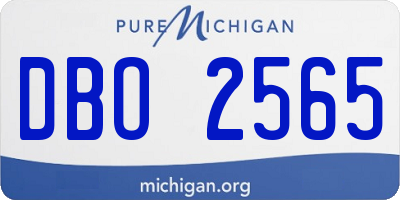 MI license plate DBO2565