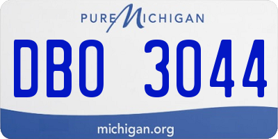 MI license plate DBO3044
