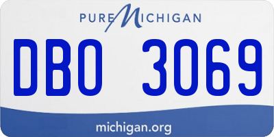MI license plate DBO3069