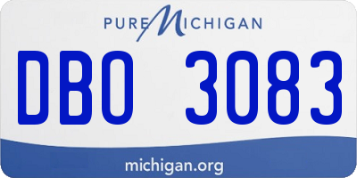 MI license plate DBO3083