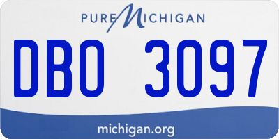MI license plate DBO3097