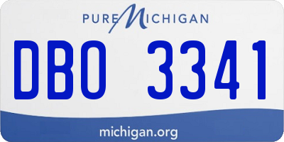 MI license plate DBO3341