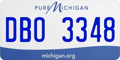 MI license plate DBO3348