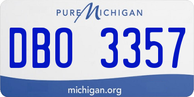 MI license plate DBO3357