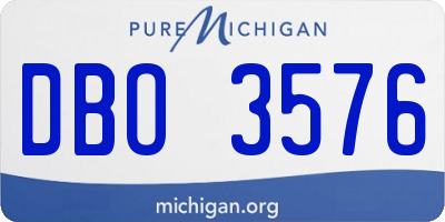 MI license plate DBO3576