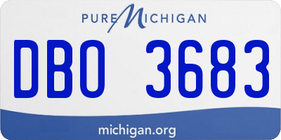 MI license plate DBO3683