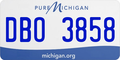 MI license plate DBO3858