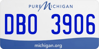 MI license plate DBO3906