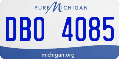 MI license plate DBO4085