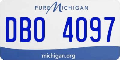 MI license plate DBO4097