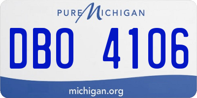 MI license plate DBO4106