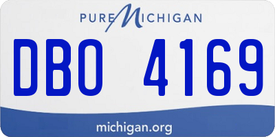 MI license plate DBO4169