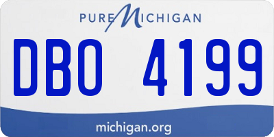 MI license plate DBO4199