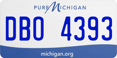MI license plate DBO4393