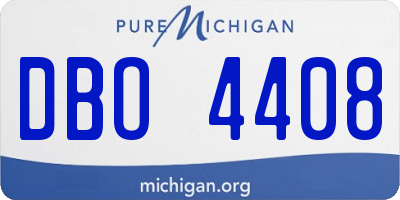 MI license plate DBO4408