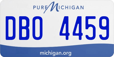 MI license plate DBO4459