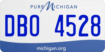 MI license plate DBO4528